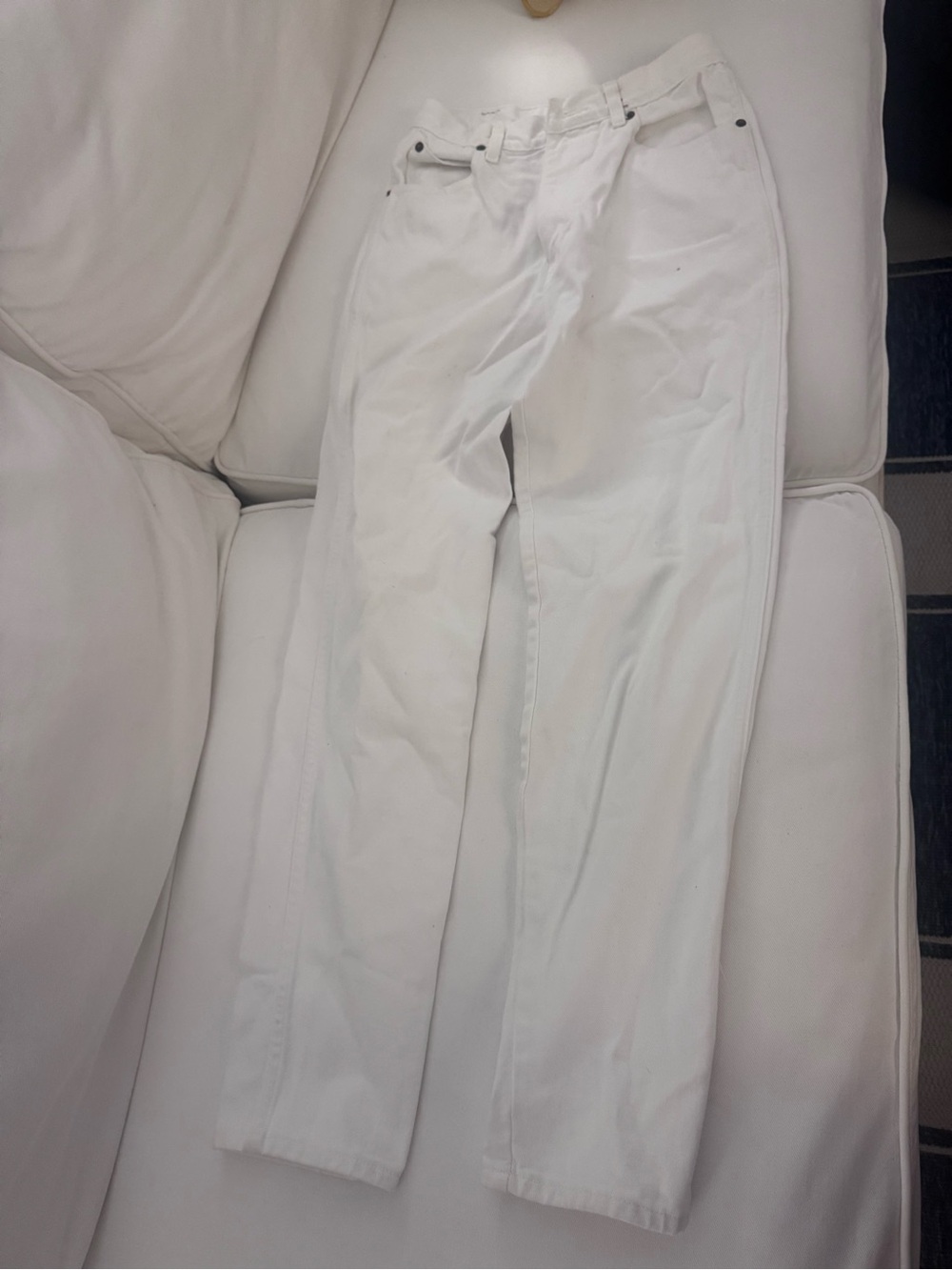Jordache White Straight-Leg Jeans
